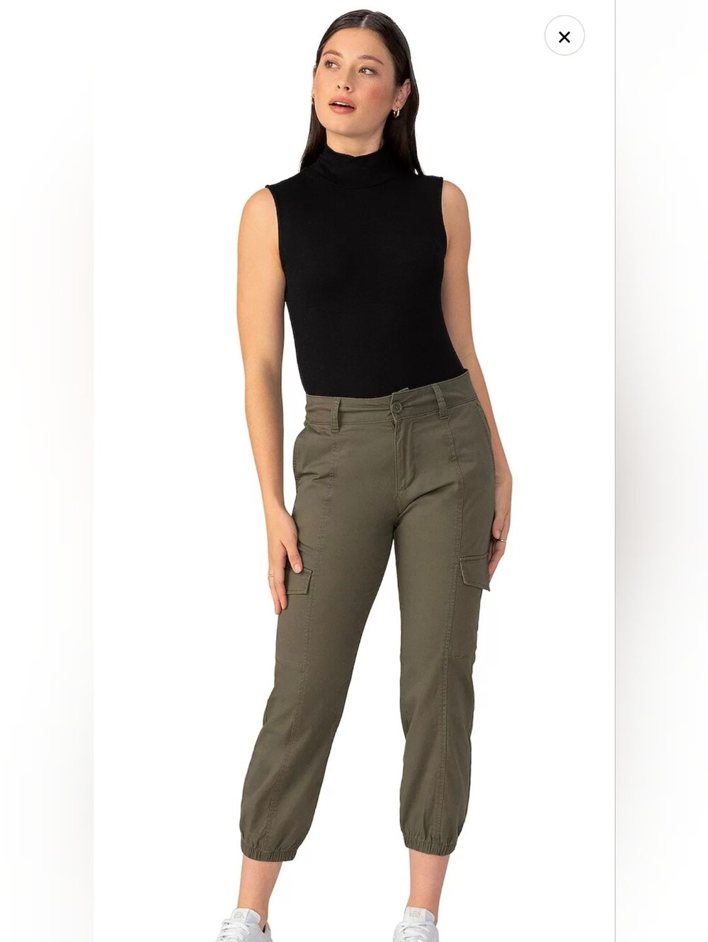 Modern Supply By Sanctuary Cropped Cargo Pants - Olive - NWOT